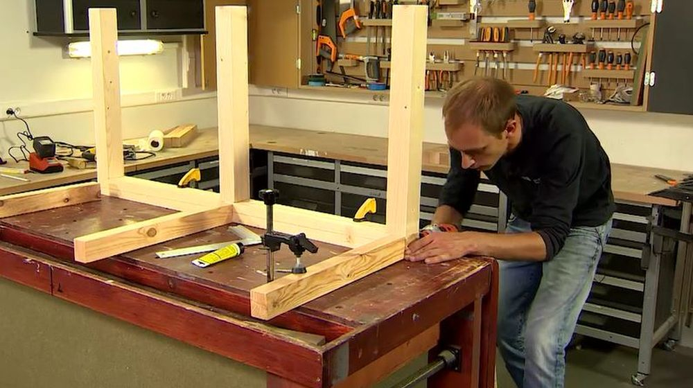 onderstel maken récupérateur de pluie