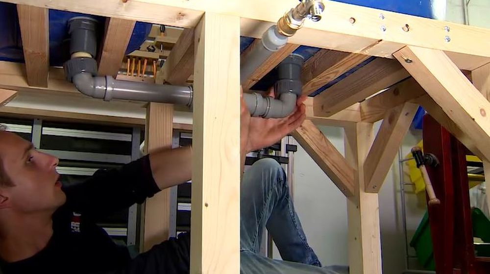 montage récupérateur de pluie