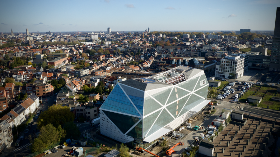 L’ÉDIFICE GHENT DIAMOND À GAND EN BELGIQUE, UN VÉRITABLE BIJOU D’ARCHITECTURE GRÂCE AUX SOLUTIONS RENOLIT.