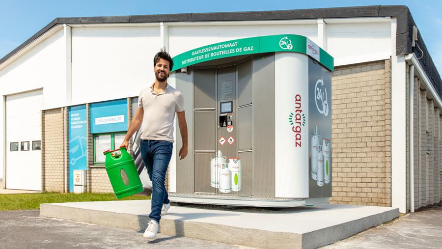 ANTARGAZ BOUWT HAAR NETWERK VAN GASFLESSENAUTOMATEN VERDER UIT
