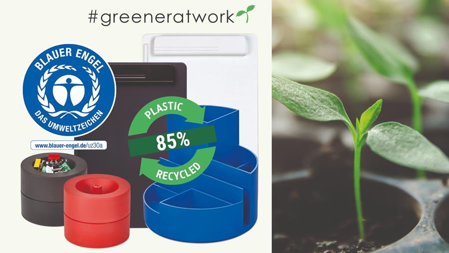 Blauwe Engel voor Maul bureau-accessoires