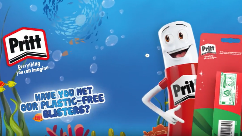 Pritt blisterverpakking 100 % plasticvrij