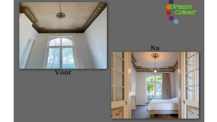 Une maison de maître aux moulures dorées