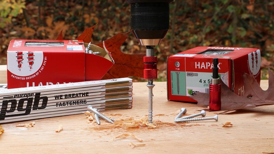 Nouveau: Hapax vis à bois avec revêtement 4Top