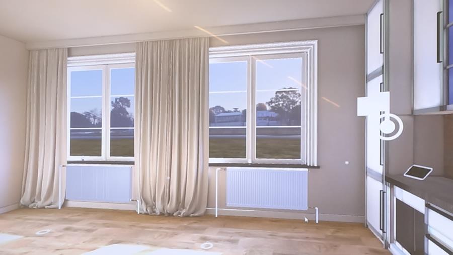 In virtual reality verwarmingsinstallaties inregelen