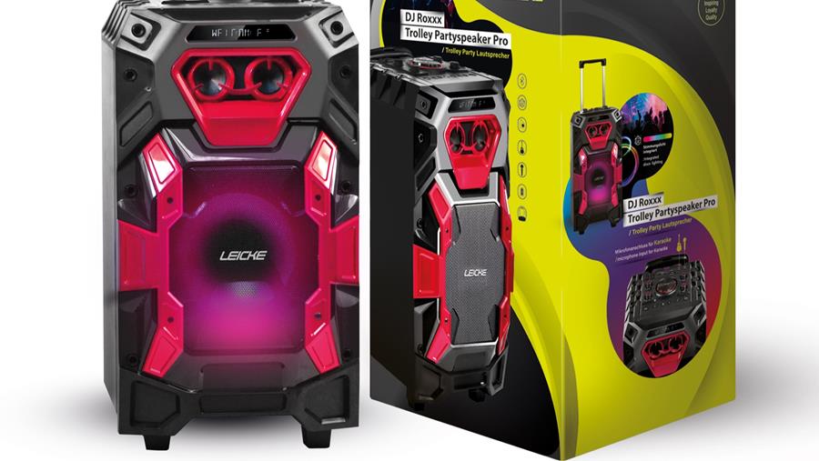 Leicke DJ Roxxx Trolley Pro Partyspeaker