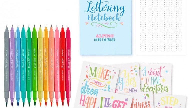 Pastel lettering