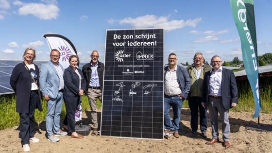 Premier parc solaire flamand sur un terrain de société de logement
