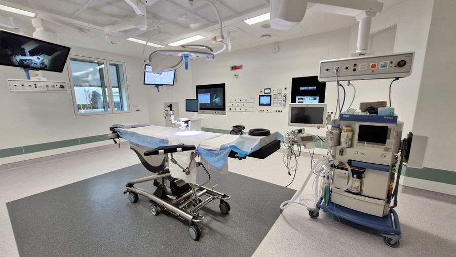 Nouveau bloc opératoire à l'hôpital de Marche